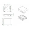 EFB Lizdas kliento FTTH vidinis sieninis jungiklis, skirtas 1x SC Simplex/LC Duplex IP20
