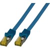Efb Elektronik EFB EFB jungiamasis kabelis Cat6a S/FTP LSZH su Cat7 žaliu kabeliu 1,5 m MĖLYNAS 10 Gigabit Ethernet 600MHz 4x2xAWG26/7 Atsparus ugniai Mažai dūmų skleidžiantis