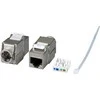 Efb Elektronik EFB EFB Keystone Cat6A/RJ45/10GE Slim, Metall, Werkzeugfrei