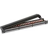 Efb Elektronik EFB EFB Komutacinė panelė STP 24xRJ45 Cat6A klasė vnt. 48,26 cm 19 zonų 1HE RAL9005 SCHWARZ 10 Gbit