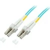 Efb Elektronik EFB EFB LWL Kabelis Duplex Jumper LC-LC 50/125 OM3 20 Meter LSZH Halogenfrei aqua 2.0mm geprueft mit Messprotokoll
