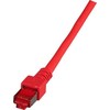 Efb Elektronik EFB EFB RJ45 jungiamasis kabelis S/FTP Cat.6 LSZH 0,15 m RAUDONAS grynas varis Patentuotas ilgio įspaudas ant apsaugos nuo lenkimo movos