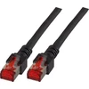 Efb Elektronik EFB EFB RJ45 patch kabelis S/FTP Cat.6 LSZH 0,15 m Juodas grynas varis patentuotas ilgio įspaudas ant lenkimo reljefo