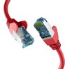 Efb Elektronik M-Cab CAT7 Raudonas 0.15M RAW CABLE RJ45/S/FTP LSZH 10GBIT CU LAN DSL