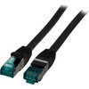 Efb Elektronik EFB EFB RJ45 Patchkabel S/FTP, Cat.6A, LSZH, 0,25m, Juodas