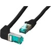 Efb Elektronik EFB EFB RJ45 Patchkabel S/FTP Cat.6A LSZH einseitig 90 Grad gewinkelt 3m juodas
