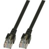 EFB EFB RJ45 Patchkabel SF/UTP, Cat.5e, PVC, CCA, 3m, juodas