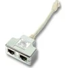 RJ45 T-adapteris su laidu