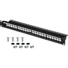 Efb Elektronik EFB EFB Verteilerfeld Patchpanel 48,26cm 19Zoll 1HE 24-Port juodas be Keystone