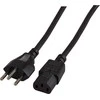 EFB Elektronik EK537.2V3 maitinimo kabelis, juodas, 2 m, T12 C13, skydelis