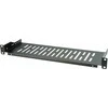EFB lentyna 19" EFB-Elektronik spintelei 250mm, 1U, perforuota, juoda