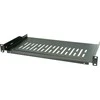 EFB lentyna 19" EFB-Elektronik spintelei 250mm, 1U, perforuota, juoda