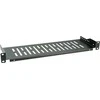EFB lentyna 19" EFB-Elektronik spintelei 250mm, 1U, perforuota, juoda