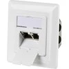 Efb Elektronik M-Cab CAT6A SOCKET FLUSH-MOUNTED RJ45/LSA+ CONNECT Baltas 2-FOLD