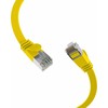 Efb Elektronik EFB Płaski kabelis patch RJ45, U/FTP, Cat.6A, PVC, 0.15m, geltona