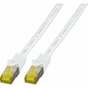 Efb Elektronik EFB Kabelis połączeniowy Cat6a S/FTP LSZH su kabelis surowy Cat7 0,15m Baltas 10 Gigabit Ethernet 600MHz 4x2xAWG26/7 ognioodporny o niskiej emisji dymu