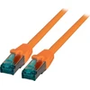 Efb Elektronik EFB RJ45 kabelis S/FTP, Cat.6A, LSZH, 7,5m, oranžinė
