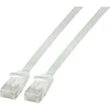 Efb Elektronik EFB RJ45 plokščias jungiamasis kabelis U/UTP, 6A kategorija, PVC, 1 m, baltas (K8107WS.1)