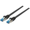 Efb Elektronik EFB EFB RJ45 Patchkabel S/FTP Cat6A Superflex LSZH SCHWARZ Laenge 20m 10Gbit 500MhZ 100 Prozent Kupfer mit Cat 7 Rohkabel