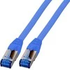 Efb Elektronik EFB RJ45 S/FTP Cat6A kabelis, itin lankstus LSZH, mėlynas, 7,5 m ilgio, 10 Gbit 500 MHz, 100 procentų vario, Roh kabelis