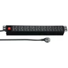 EFB Rozgałęziacz Elektronik 3 m wewnętrzna juoda (EK631USB.1,5)