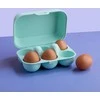 PIECES EGGS TO GO MINI kiaušinių konteineris, 6 vnt., KOZIOL