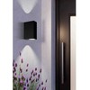 Sieninis šviestuvas Kinkiet EGLO EGLO SCOGLIERA-E square outdoor wall light - Juodas