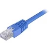DELTACO F / UTP Cat6 patch kabelis, 0.5m, 250MHz, Delta-certified, LSZH, juodas / STP-60S