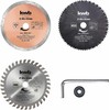 KWB Einhell Einhell diskinio pjūklo geležčių rinkinys, 89 mm, 5 dalys (10 mm angos, mini rankiniams diskiniams pjūklams)
