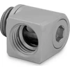 Ek Water Blocks „Ek Vanduo Blocks EK Vanduo Blocks EK-Torque Micro“ adapteris, 90 laipsnių, G1/4 colio kištukas į G1/4 colio kištuką, pasukamas, matinio titano spalvos