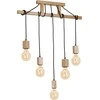 Pakabinamas šviestuvas Eko Light FSC 100% pakabinamoji lempa JACK 5xE27