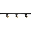 Eko-Light Prožektorių rinkinys su 1 fazės bėgine sistema TRACK 1-PH ETERNAL 1 m 3xGU10 juodas 4099854600050