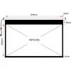 Projektorius ART ELECTRIC SCREEN 150inch 229x305cm su pultu EA-150 4:3