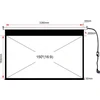 Projektorius ART ELECTRIC SCREEN 150 colių 187x332cm su EA-150 nuotolinio valdymo pulteliu 16:9