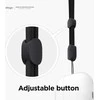 Elago AirPods Pro 2 Nylon Strap TPU Shell dėklas - etui su paskiem do AirPods Pro 2 šviesiai violetinė