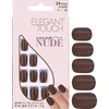 Set Elegant Touch Nude Squoval Artificial Nails Cocoa, 24 vnt.