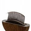 Eleganza Elegancija Išskirtinė šukos 2 viename, apvalios su priešblusiniu šepečiu, buko mediena, plienas, PP plastikas, skersmuo 9,2 cm