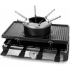 Elektrinis grilius Emerio RG-124930 grill raclette 8 os. 1400 W Juodas, Nerūdijantis plienas
