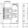 Elektro-Plast 3x12 modulinių skirstomųjų skydų antstatas IP40 SRn-36 / B N + PE (1.136)