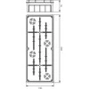 Elektro Plast 11.10 Įleidžiama dėžė 400x156x66mm Pp/t 10 11.10