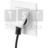 Elektro Plast Nasielsk 4168-10 SANTRA kištukinis lizdas 2P+Z be rėmo įleidžiamas hermetiškas IP44 baltas 4168-10