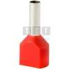 Elektro Plast 74.92 Izoliuota kabelio antgalio mova HI2x 6.0/12-jun raudona (100 vnt.) Al/Cu
