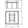 Elektro Plast 11.1 Įleidžiama dėžė 76x76x52mm Pp/t 1 11.1