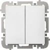 DVIGUBAS APŠVIESTAS JUNGIKLIS SANTRA/4111-10/EPN 250 V 10 A Elektro-Plast