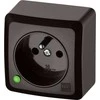 Elektro Plast Nasielsk Elektro-Plast BERG Vienvietis n/t lizdas 2P+Z 16A ruda 3733-05