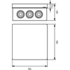 Elektro Plast 61.113 Dėžė hermetiška tuščia 86x86x40mm IP55 balta VP 003-01 61.113