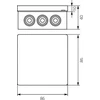 Elektro Plast 61.115 Dėžė n/t hermetiška tuščia 86x86x40mm IP55 rutulys VP 003-03 61.115