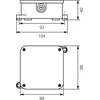 Elektro Plast 61.171 Dėžutė hermetiška tuščia 88x88x40mm IP44 balta VP 064-01 61.171