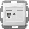 Elektro Plast Nasielsk Elektro-Plast KROVIJA Telefono lizdas vienas RJ11 balta (1750 -10)