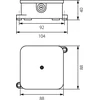Elektro Plast Electro-Plast padangos / t sandarikliai ant gnybtų 1-4mm2 88x88x40mm IP44 whip VP 061-51 (61,170)
